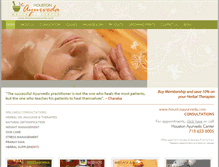 Tablet Screenshot of houstonayurveda.com